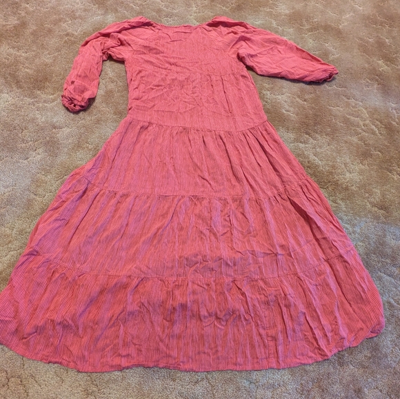 Natalie Martin Cute Pink Striped Maxi Dress - Size XS - Picture 7 of 7